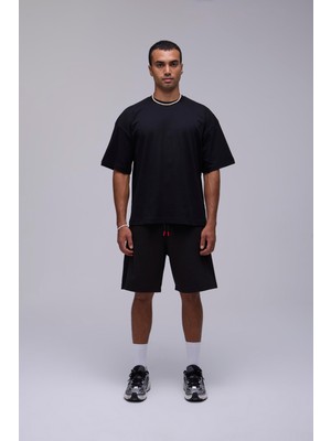 Outta Barrio Siyah Oversize Basic Tişört