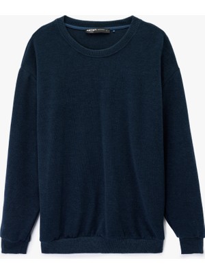 Koton Uzun Kollu Bisiklet Yaka Oversize Sweatshirt