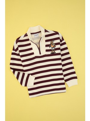 U.S. Polo Assn. Erkek Çocuk Lacivert Yarm Fermuarlı Süprem Sweatshirt 50316707-VR177