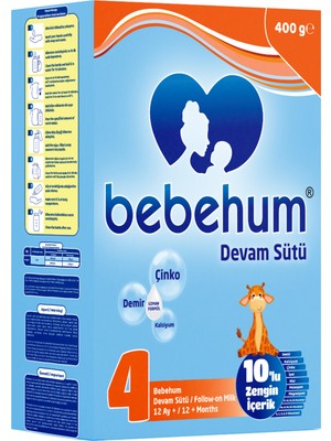 Bebehum 4 Devam Sütü 400 gr 12+ Ay