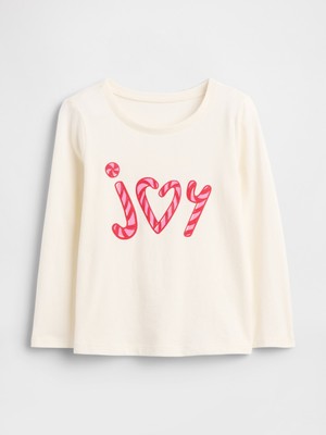 Gap Kız Bebek Beyaz Gap Grafik T-Shirt