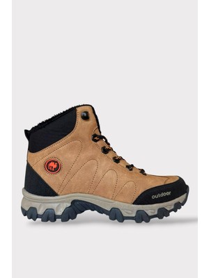 Liger Soğuk Geçirmez Unisex Uzun Outdoor Trekking Bot Ayakkabı Taba