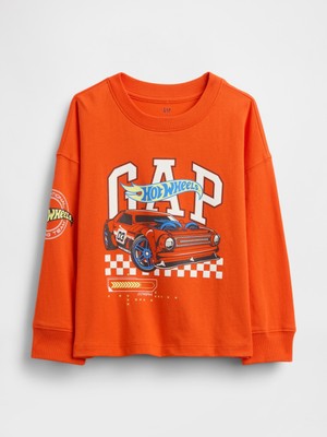 Gap Erkek Bebek Turuncu Grafik Baskılı T-Shirt