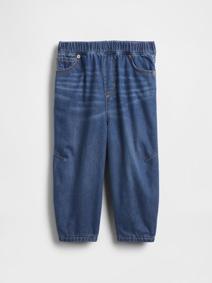 Gap Erkek Bebek Mavi Cozy Astarlı Barrel Jean Pantolon
