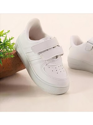 papucumun dünyası Günlük Bebek Çocuk Sneaker Cırt Cırt Bantlı Spor Ayakkabı Yürüyüş Ayakkabısı