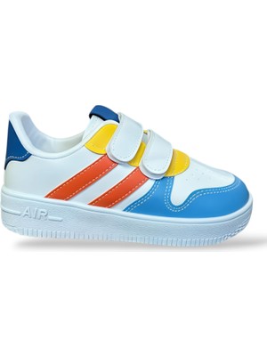 papucumun dünyası Günlük Bebek Çocuk Sneaker Cırt Cırt Bantlı Spor Ayakkabı Yürüyüş Ayakkabısı