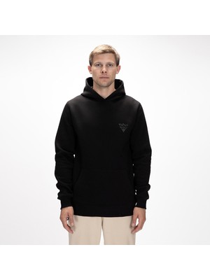 Bad Bear Lake Erkek Siyah Kapüşonlu Sweatshirt