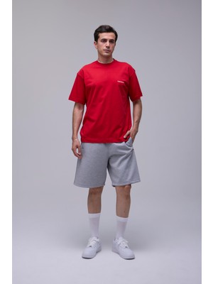 Outta Barrio Kırmızı Basic Loose Fit Tişört