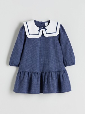 Lc Waikiki Yeni Sezon Bebe Yaka Ekose Kız Çocuk Elbise