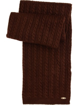 U.s. Polo Assn. Kadın Koyu Kahverengi Kaşkol 50312124-VR084