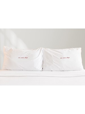 LIWOGY One More Sleep Baskılı Ikili Yastık Kılıfı Seti 50X70