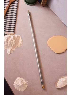 Perotti Proroll 304 Paslanmaz Çelik Gold Merdane 60 cm Hamur Oklavası 18/10