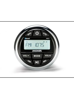 Marin Ses Sistemi Kicker Kmc2 Marine Gauge-Style Media Centre Tekne Teyp Müzik Hoparlör Merkezş