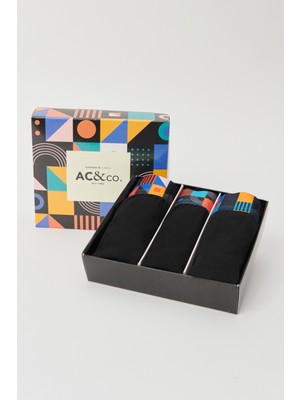 Altınyıldız Classics Erkek Siyah 3'lü Özel Hediye Kutulu Pamuklu Esnek Boxer Paketi