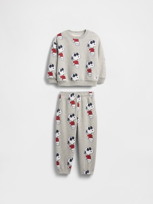 Gap Erkek Bebek Gri Vintagesoft Snoopy Outfit Set