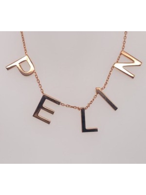 Zümrüt Sarraf 14 Ayar Altın İsim Kolye