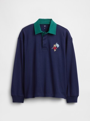 Gap Erkek Çocuk Lacivert Rugby Polo T-Shirt