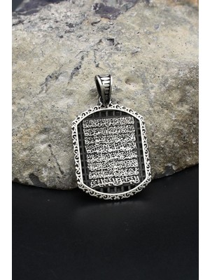 Prestige Gümüş Kolye Ucu Ayetel Kürsi Yazılı 925 Ayar Gümüş 902399