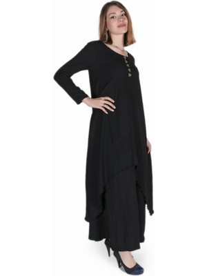 Günlük Yazlık Salaş Kadın Iki Katlı  Elbise