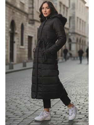 Günlük Kışlık Tam Boy Kadın Şişme Mont