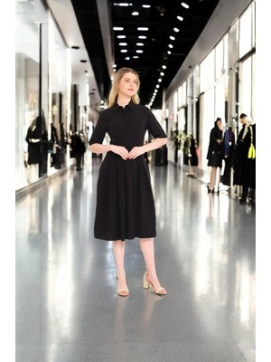 Yazlık Rahat Şık Keten Elbise