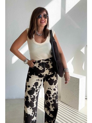 Et Sarı Geniş V Yaka Basic Üst