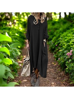 Yazlık Salaş Keten Elbise