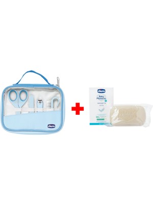 Chicco 0+ Yaş Mavi Tırnak Bakım Seti ve Sabun ile Güvenli Bakım Sağlayan Set