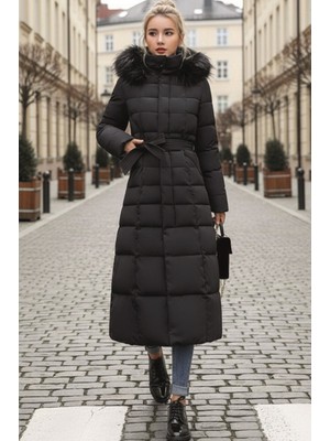 Günlük Kışlık Tam Boy Kadın Şişme Mont
