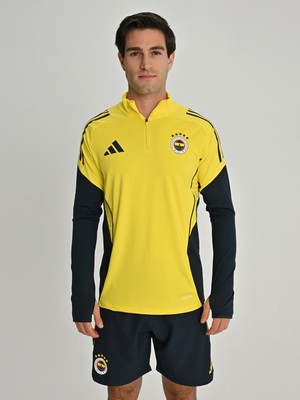 Fenerbahçe 2025/26 A Takım Sarı Yarım Fermuarlı Erkek 3XL Konforlu Kumaş ile Spor Aktiviteleri