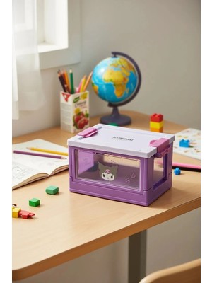 Miniso Sanrio Lisanslı Kuromi Mini Bavul Saklama Kutusu