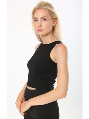 Rooted Kadın Kolsuz Top Pamuk Elasten