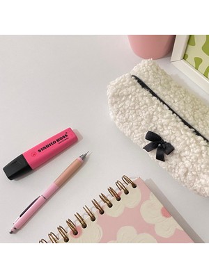 Pinkue  Peluş Tüylü Yumoş Kalem-Makyaj Çantası