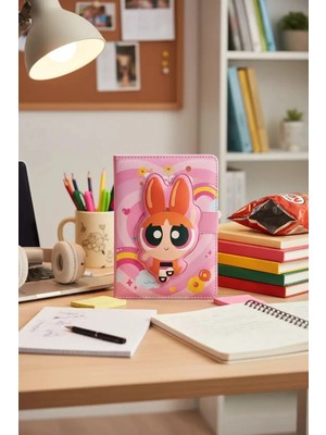 Miniso Powerpuff Girls Lisanslı Manyetik Kapaklı Not Defteri (Blossom)