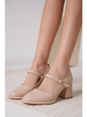 Slay Nude Cilt Kadın Topuklu Ayakkabı