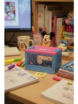 Miniso Disney Lisanslı Tsum Tsum Serisi Yan Pencereli Mini Saklama Kutusu