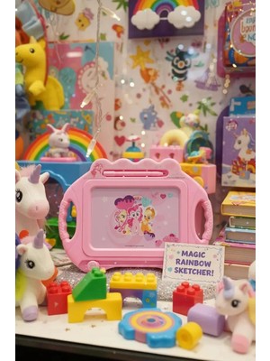Miniso My Little Pony Lisanslı Mıknatıslı Yazı Tahtası Eğlenceli Tasarım ile Çocukların Hayal Gücünü Geliştirir