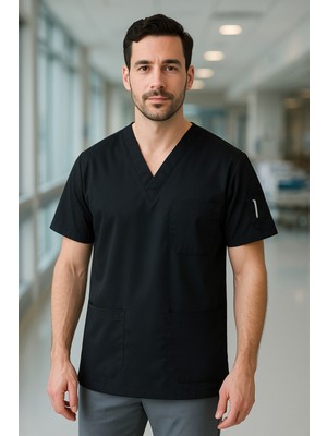 Mirach Mırach Med Erkek Tek Üst 4 Cepli Scrubs Forma