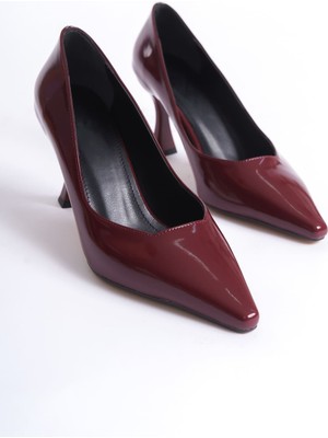 Cordelia Kadın Bordo Rugan Stiletto