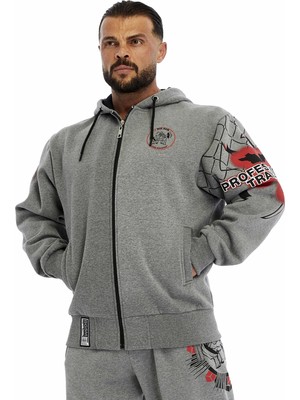 Erkek Oversize Kapşonlu Kışlık Spor Ceket Big Sam 3648