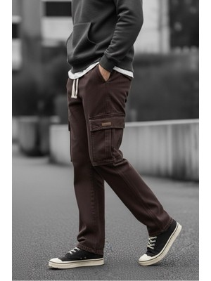 Oksit Reax Luiz Beli Lastikli ve Ipli Komando Baggy Fit Kot Kargo Pantolon