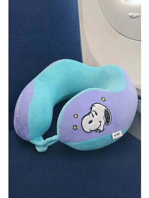 Miniso Snoopy Lisanslı Vintage Serisi Hafızalı Boyun Yastığı
