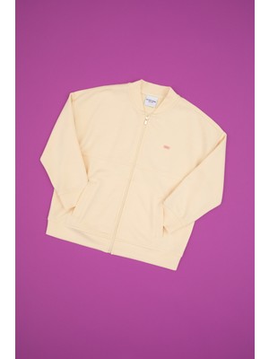 U.S. Polo Assn. Kız Çocuk Ekru Fermuarlı Örme Hırka 50317869-VR110