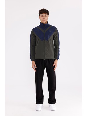 Renk Bloklu, Hafif Yapılı, Fermuarlı Rahat Kalıp Spor Üst