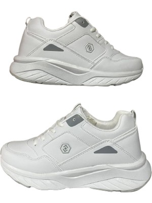 Queen Step 2105 Unisex Spor Ayakkabı Beyaz