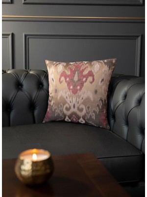 REF Crea Ikat Amber Kırlent Kılıfı