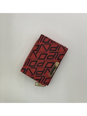 Purpleart Kadın Polo Yazı Baskılı Küçük Boy Cüzdan 7X11CM