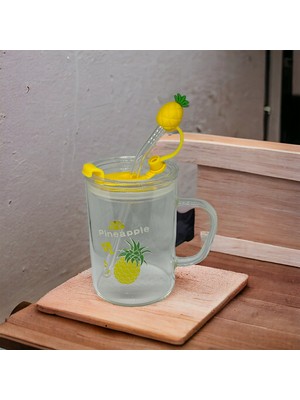 Hediye Bahçesi Ananas Tasarımlı Kupa Bardak