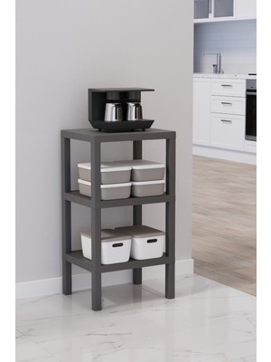 Online Home Market Ombeg 3 Katlı Modüler Raf –  Çok Amaçlı Banyo  Mutfak Balkon Salon Bahçe Organizeri  Düzenleyici