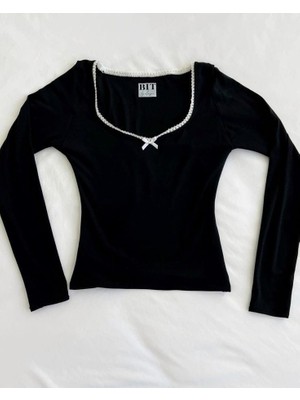 Pinterest Dantelli Kurdeleli Uzun Kollu Kaşkorse Bluz